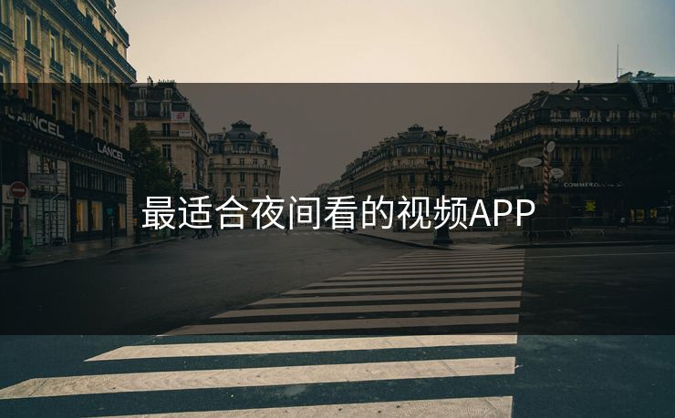 最适合夜间看的视频APP